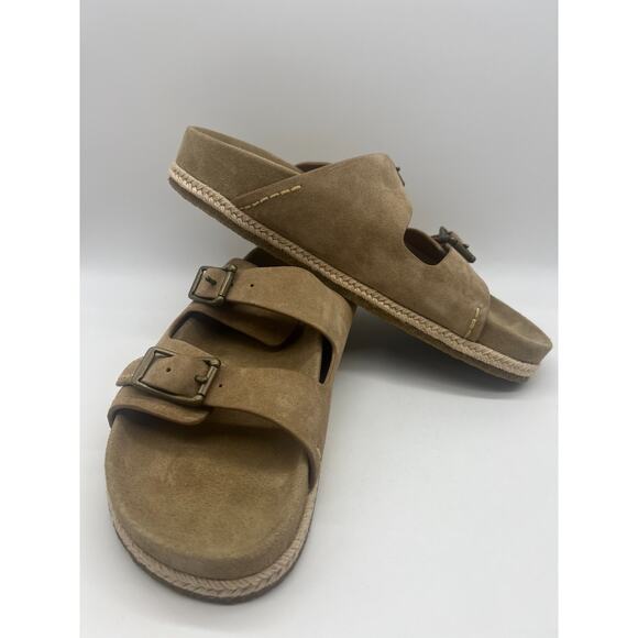 Polo Ralph Lauren Turbach Sandals Beige Suede Men Size 12D New
